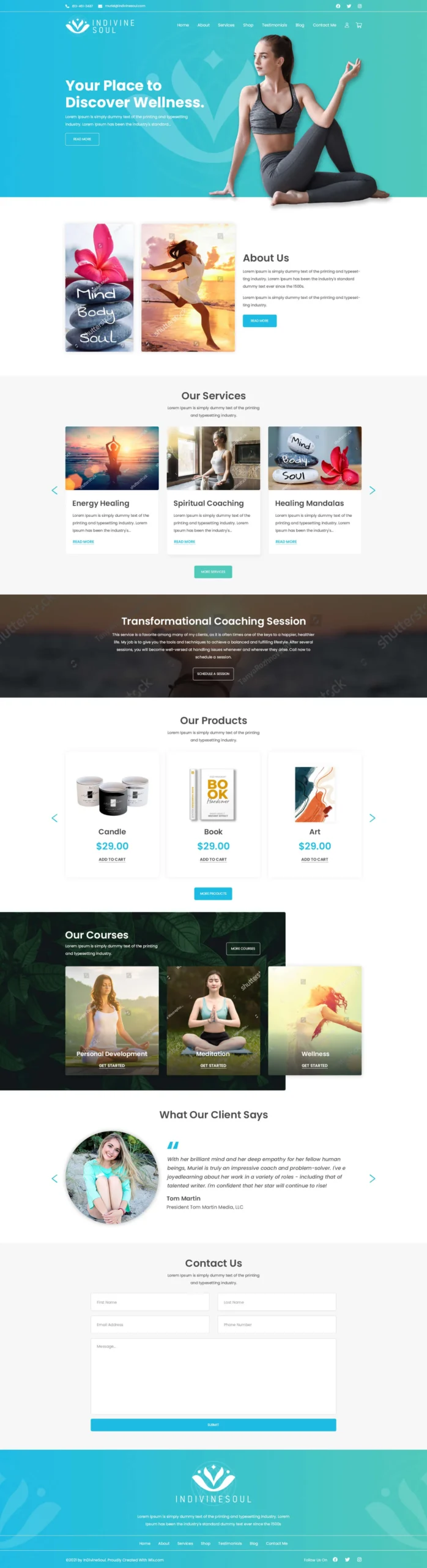 Divine — Web Design project by Code Minds Creative